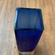 Swedish glass block vase from the mid-century by Aseda Sweden, 1960s.