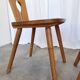 Set of 2 Vintage Wooden Tyrolean Dining Chairs by Ruko Sessel Alois Koller