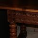 SAVOYARD CHALET TABLE, carved, with two drawers, late 18th century