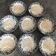 Set of 8 old asparagus plates model récamier sarreguemines & digoin