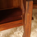Pair of old walnut bedsides