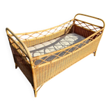 Vintage Rattan Basket – The Bohemian Cocoon for Baby (A