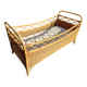 Vintage Rattan Basket – The Bohemian Cocoon for Baby (A