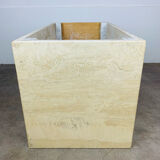 Rectangular travertine coffee table