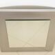 Square mirror on stainless steel base, France 1970s