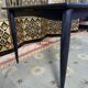 Scandinavian dining table in blackened wood Napoleon III