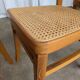 Set of 3 Vintage Wooden Dining Chairs with Cane Seat - Mid-Century Yugoslav
