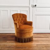 Toad velvet vintage armchair