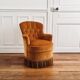 Toad velvet vintage armchair