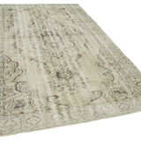 Tapis beige turc unique noué à la main 186 cm x 293 cm