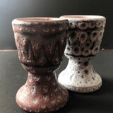 Pair of ceramic egg cups by Jean Austruy