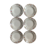 Set of 6 hollow plates Sarreguemines model Bearn