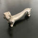 8 various animal knife holders in silver metal