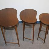 Set of three nesting tables attributed to Edmund Jørgensen, Denmark, 1980