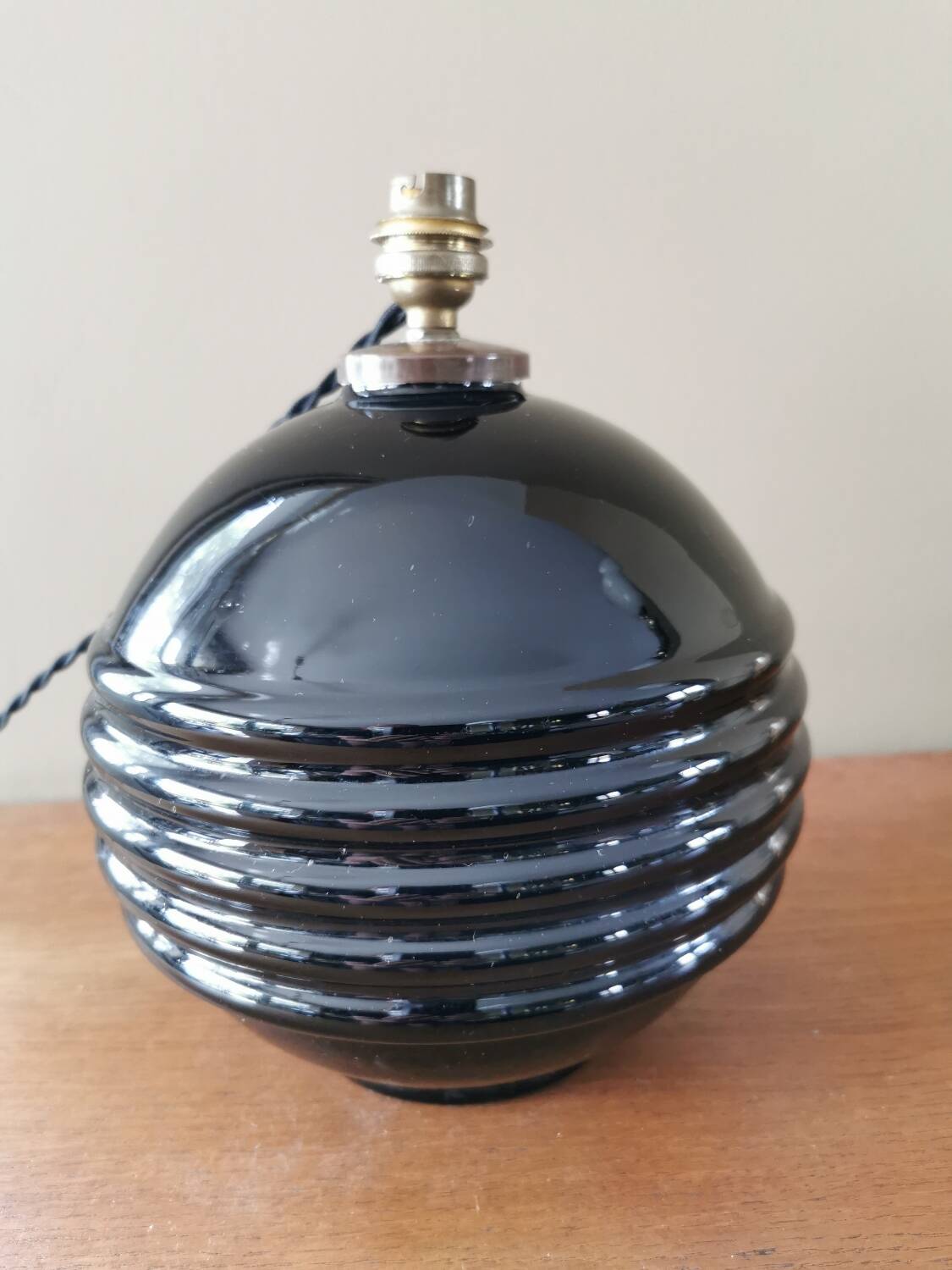 Art Deco ball lamp base