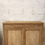 Vintage Parisian buffet in stripped raw wood