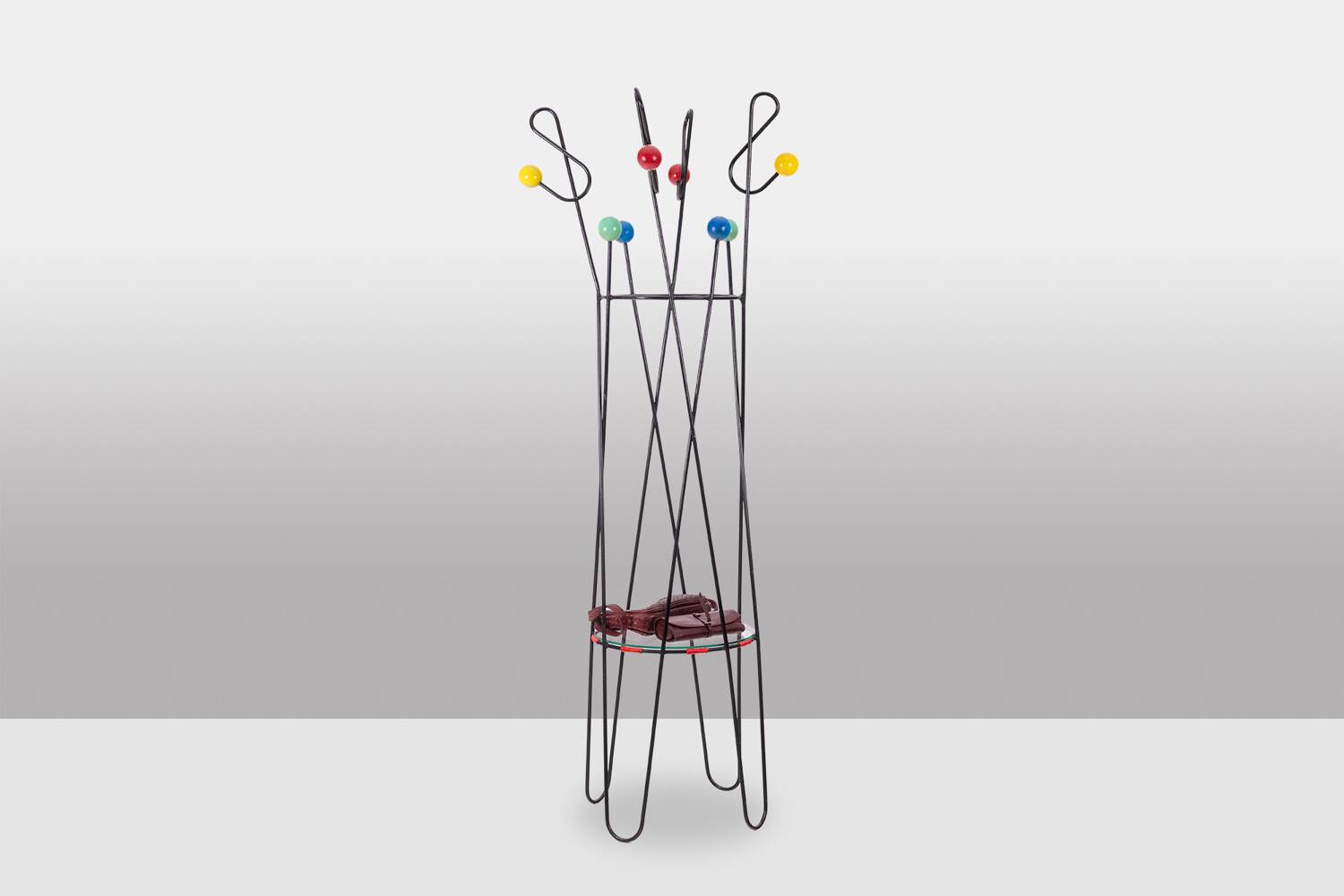 Roger Feraud. “Treble clef” coat rack. 1950s/60s.