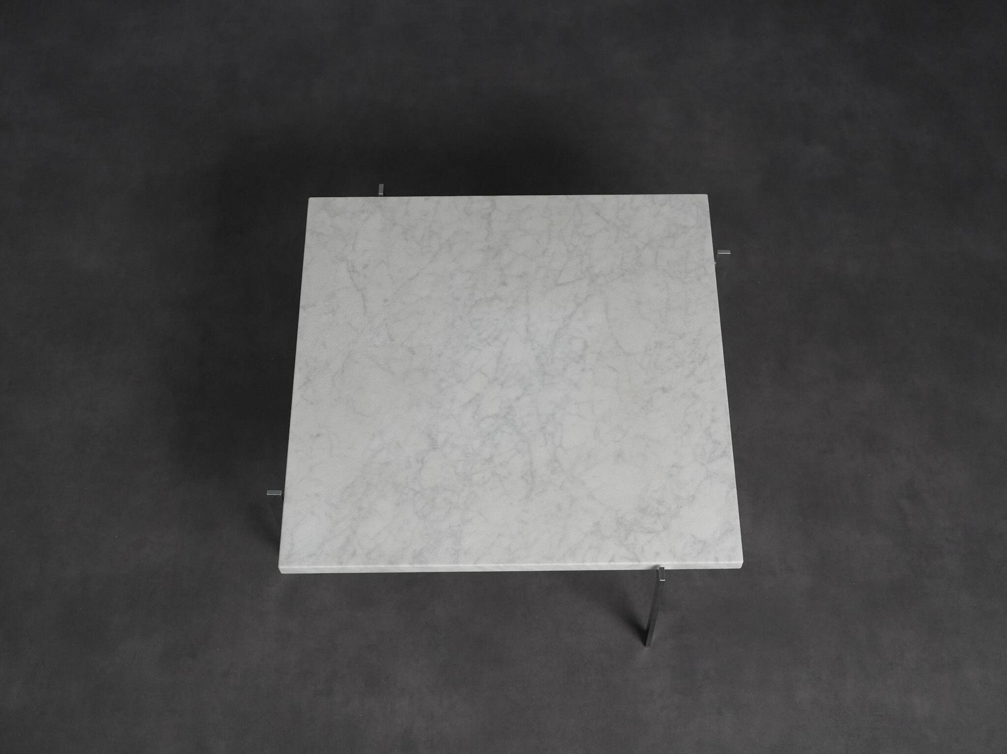 Rolled marble coffee table by Poul Kjaerholm for Fritz Hansen, Denmark, 1990s