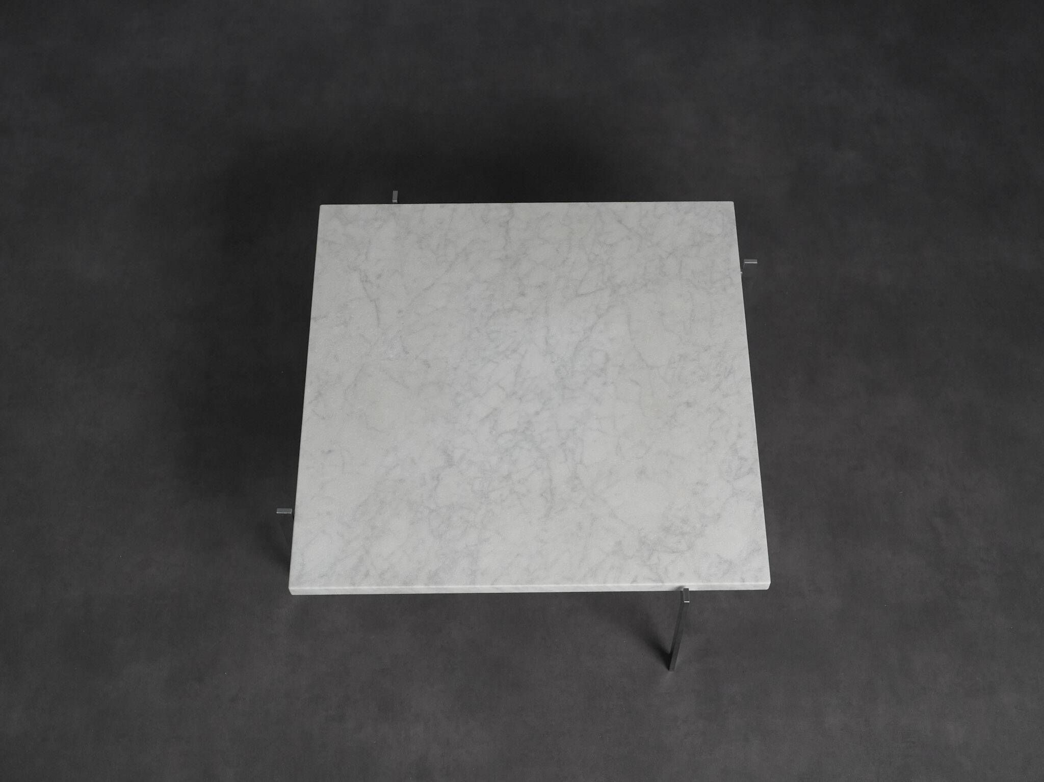 Rolled marble coffee table by Poul Kjaerholm for Fritz Hansen, Denmark, 1990s