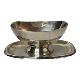 Silver metal saucière ercuis xxth