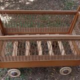 Vintage wickerwork cradle