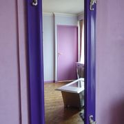 Large Venetian-style purple Italian mirror