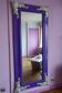 Large Venetian-style purple Italian mirror