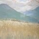 Painting by Marcelle Ladeuil born 1895 Oisans Lautaret Alpes for Wurtz