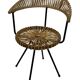 Vintage rattan chair Rohe Noordwolde Netherlands 1960s design