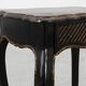 19th Century Black Wooden Side Table with Drawer, France