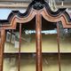 Antique Dutch display cabinet in Baroque style. 18th century.