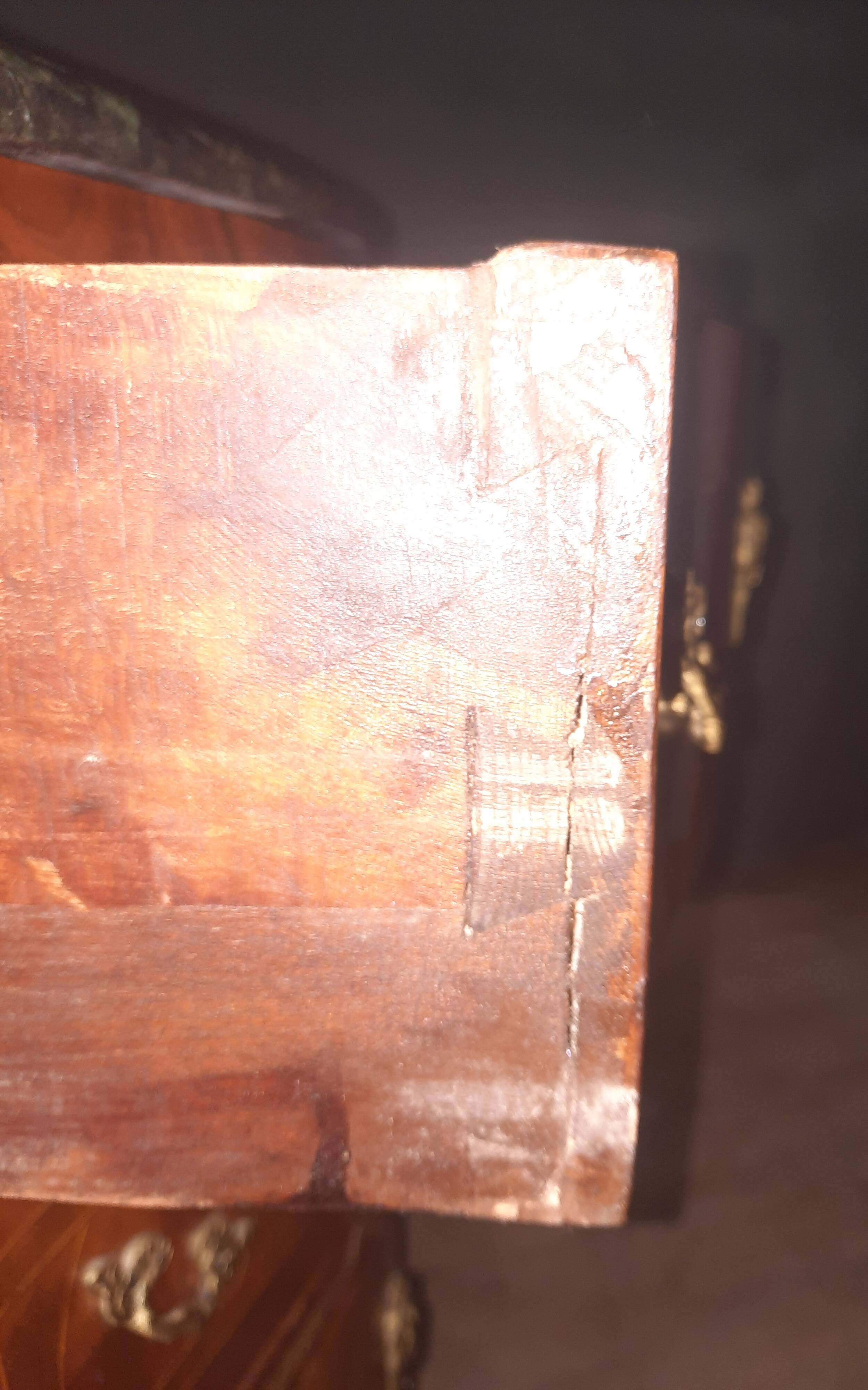 Louis XIV style marquetry chest of drawers