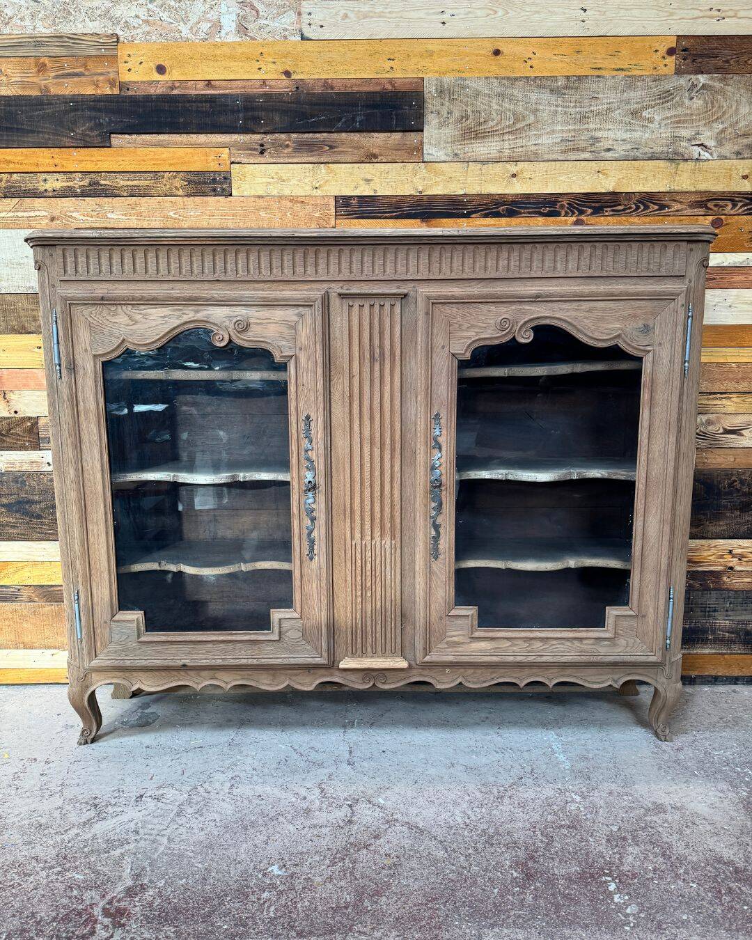 Antique oak dresser - sandblasted