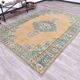 7x9  Orange &  Blue Turkish Area Rug 207x289Cm SK 240623