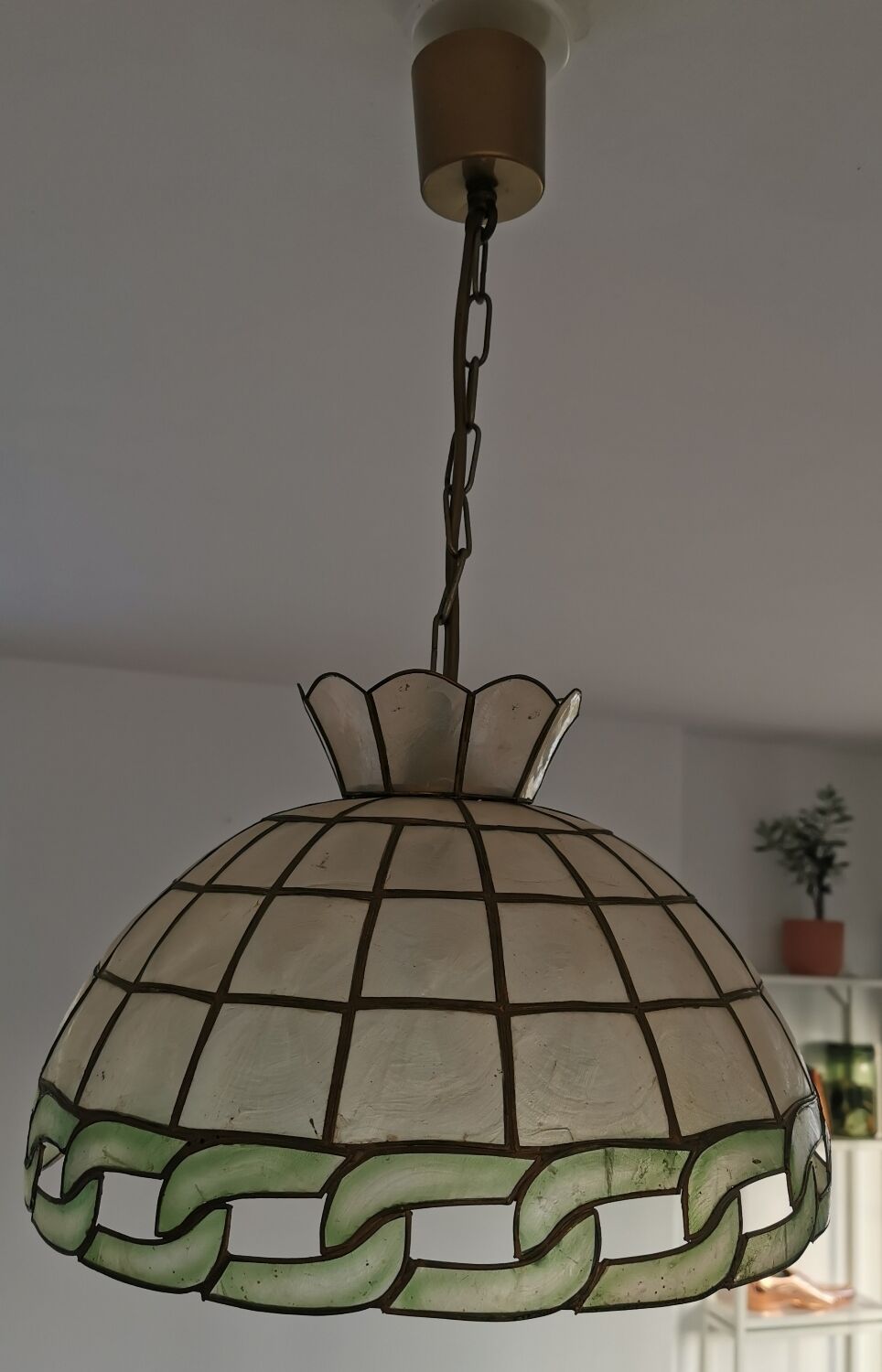 Suspension vintage nacre