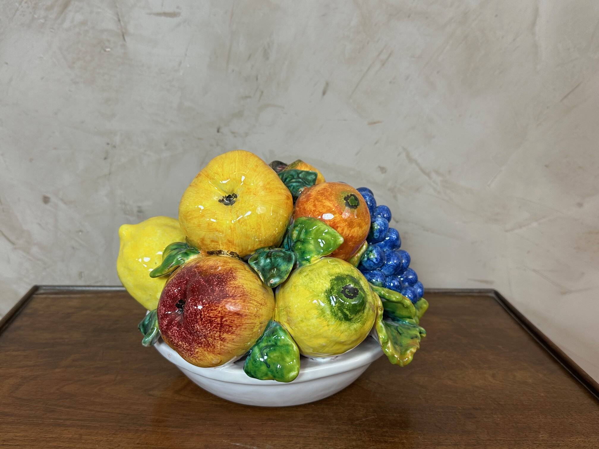 Ceramic fruit basket