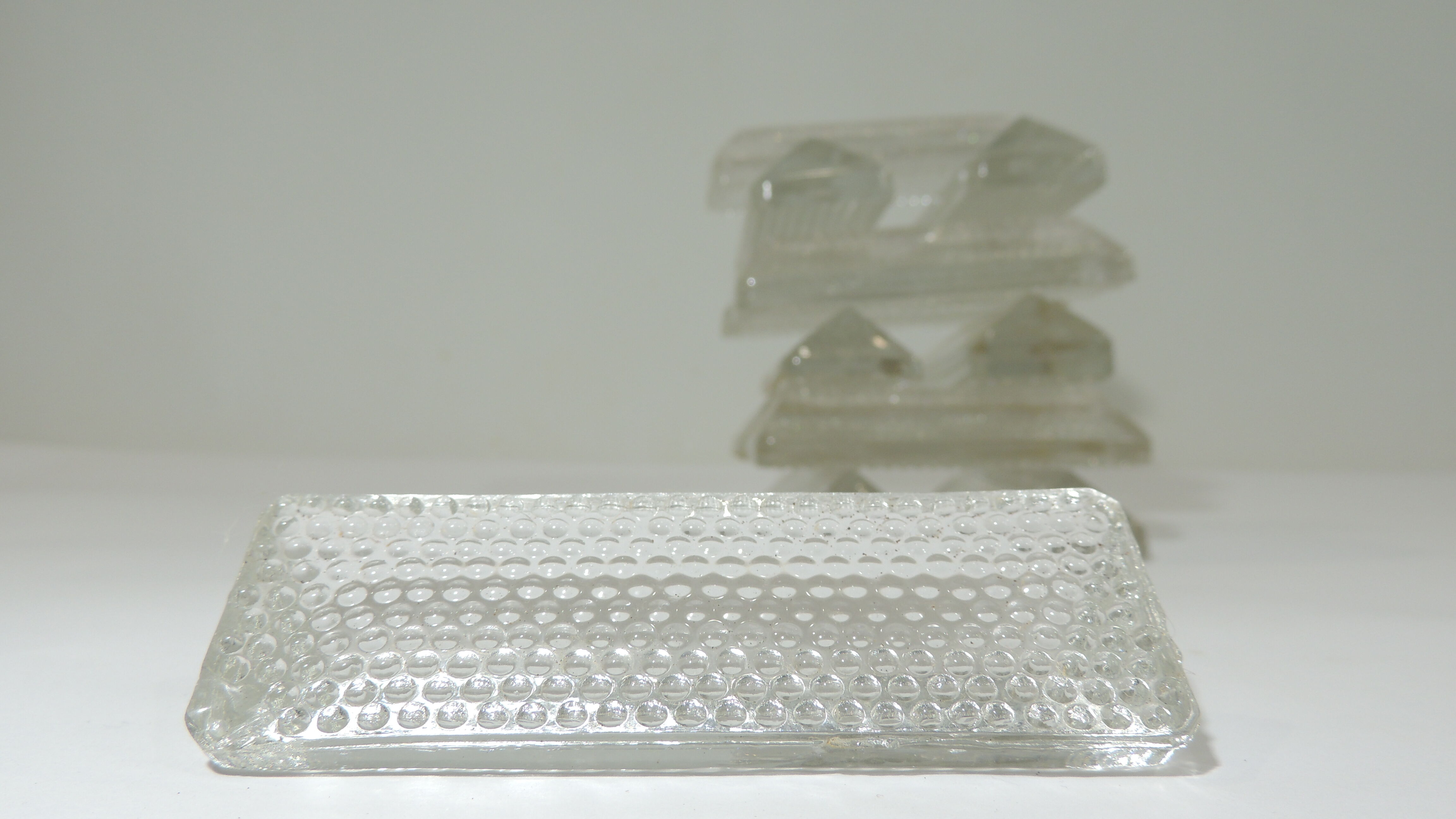 Twelve bead/vintage glass knife holders