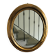 Oval brass mirror