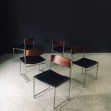 Mid-Century Modern SM08 Dining Chair Set by Cees Braakman for Ums Pastoe, Netherlands, 1960s, Set of 5