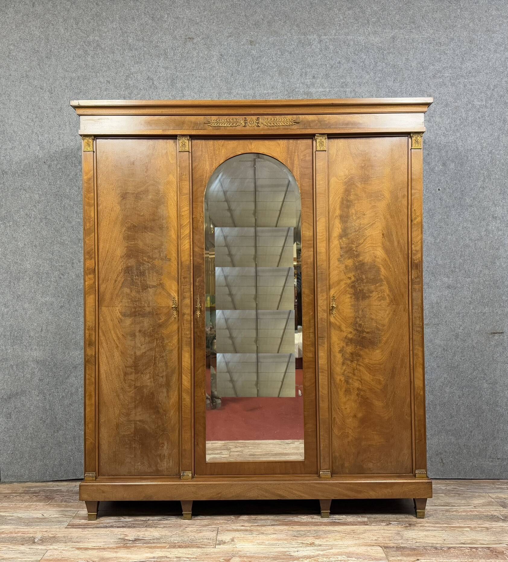 Empire style mahogany trouser cabinet circa 1920