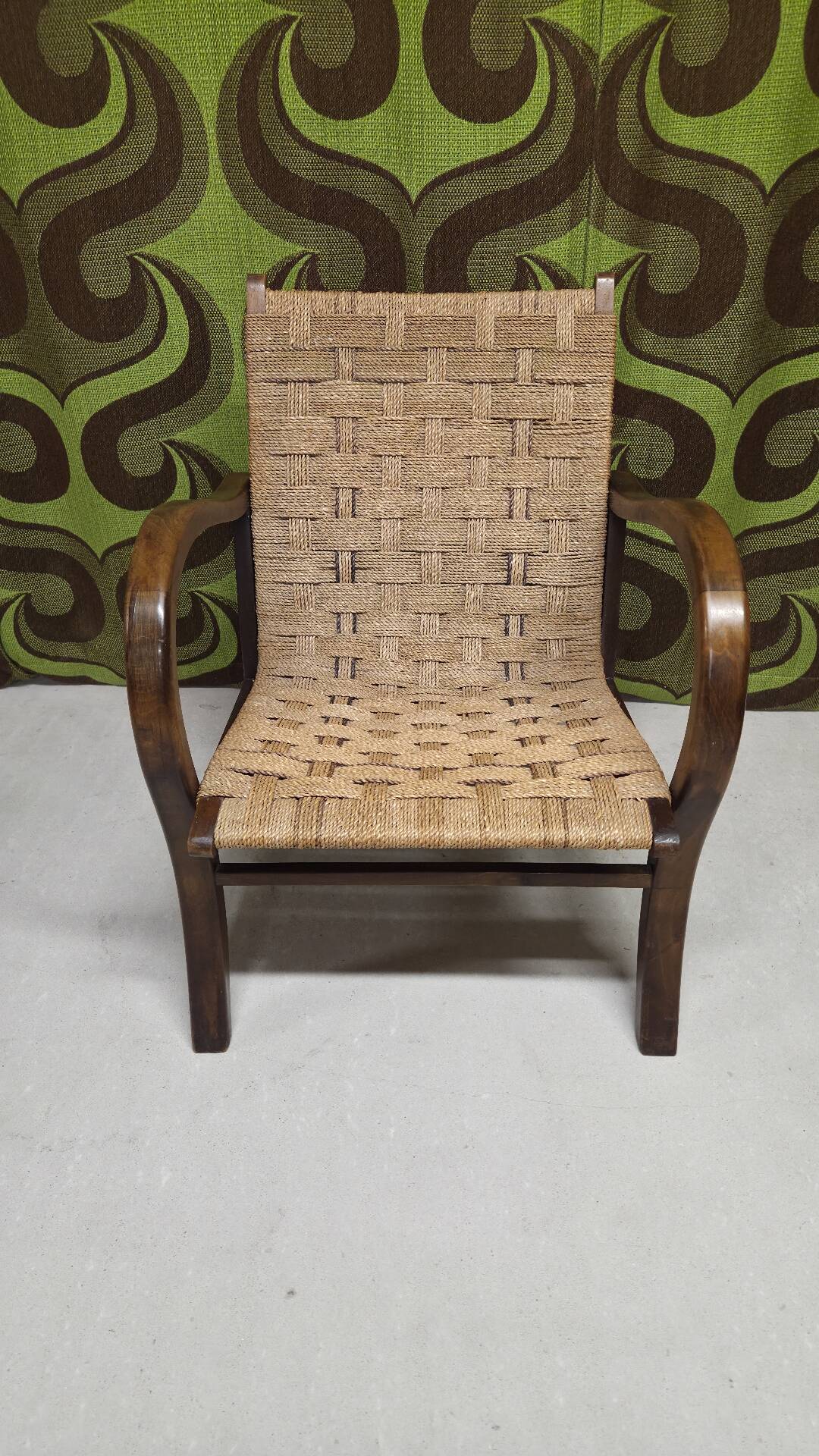 Erich Dieckmann Bauhaus Armchair cordage 1930