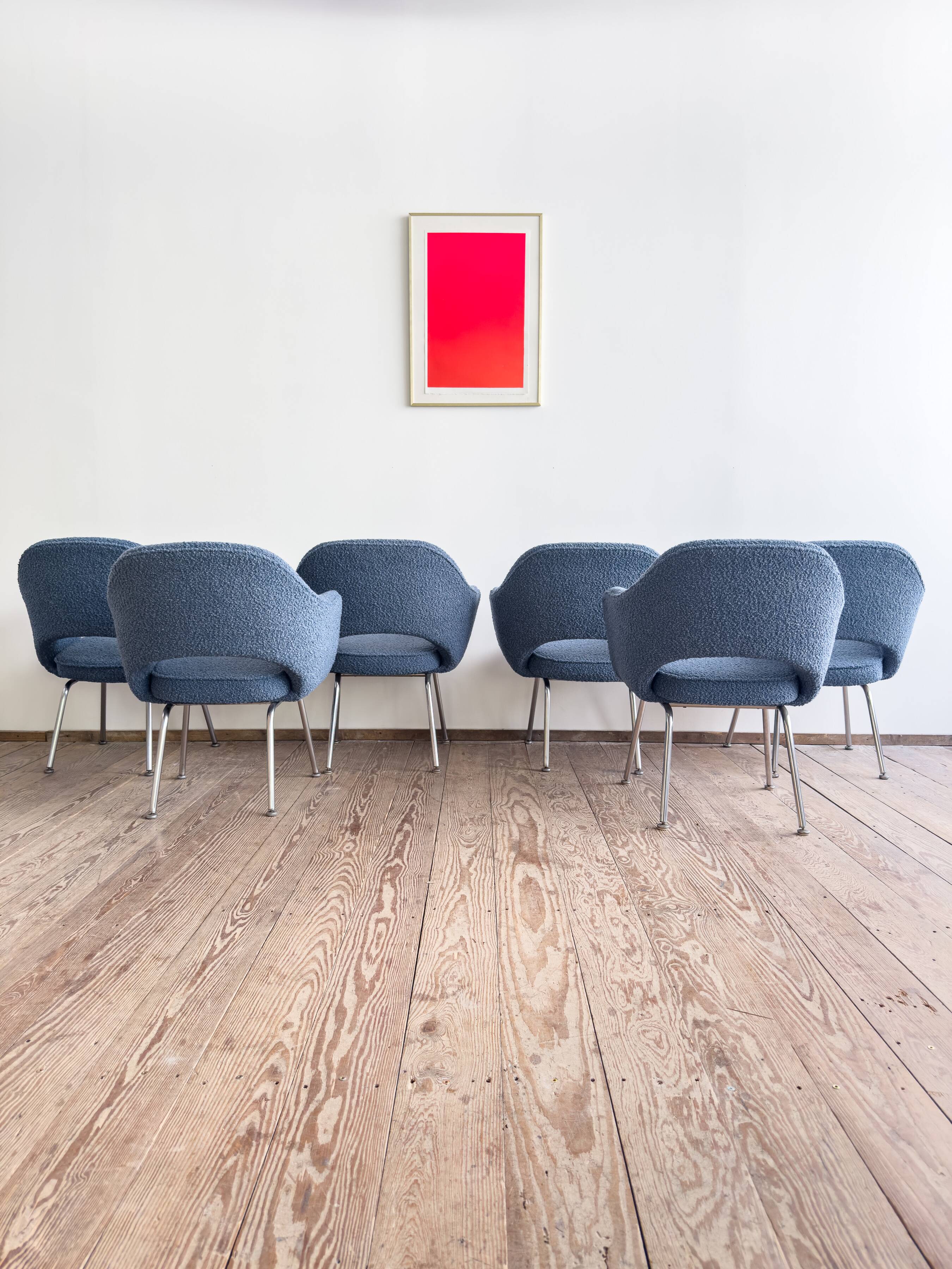 Ensemble de 6 chaises Executive vintage par Eero Saarinen pour Knoll, 1940