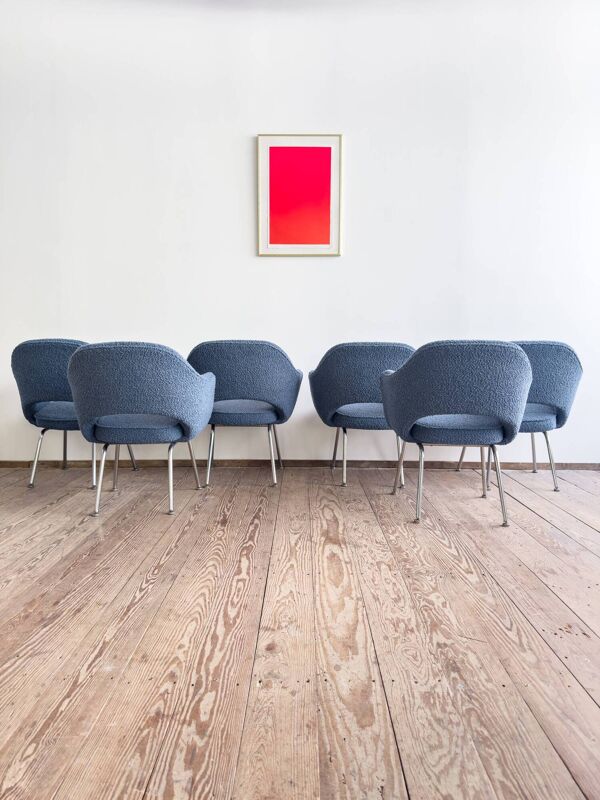Ensemble de 6 chaises Executive vintage par Eero Saarinen pour Knoll, 1940