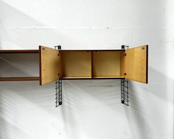 Système mural modulaire vintage en teck de Tomado pour Musterring, années 1960