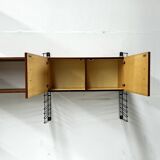Vintage teak modular wall system by Tomado for Musterring, 1960s