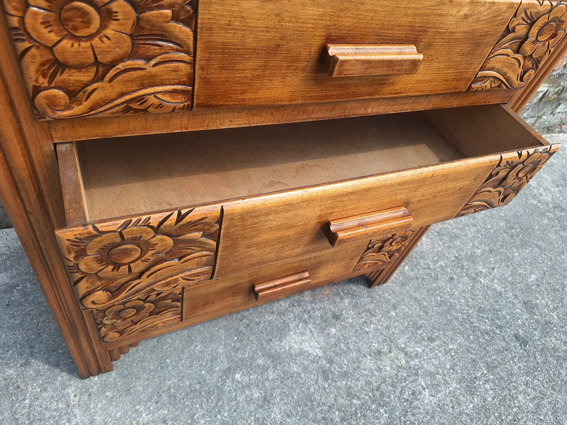 Commode art déco, meuble ancien vintage