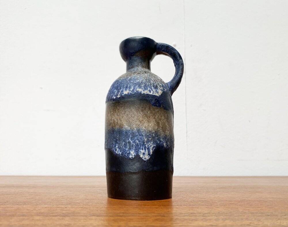 Carafe vase in German pottery WGP Fat Lava mid-century style by Ruscha, 1960s.