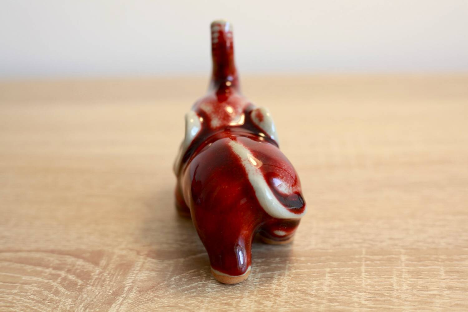 Éléphant en céramique vintage