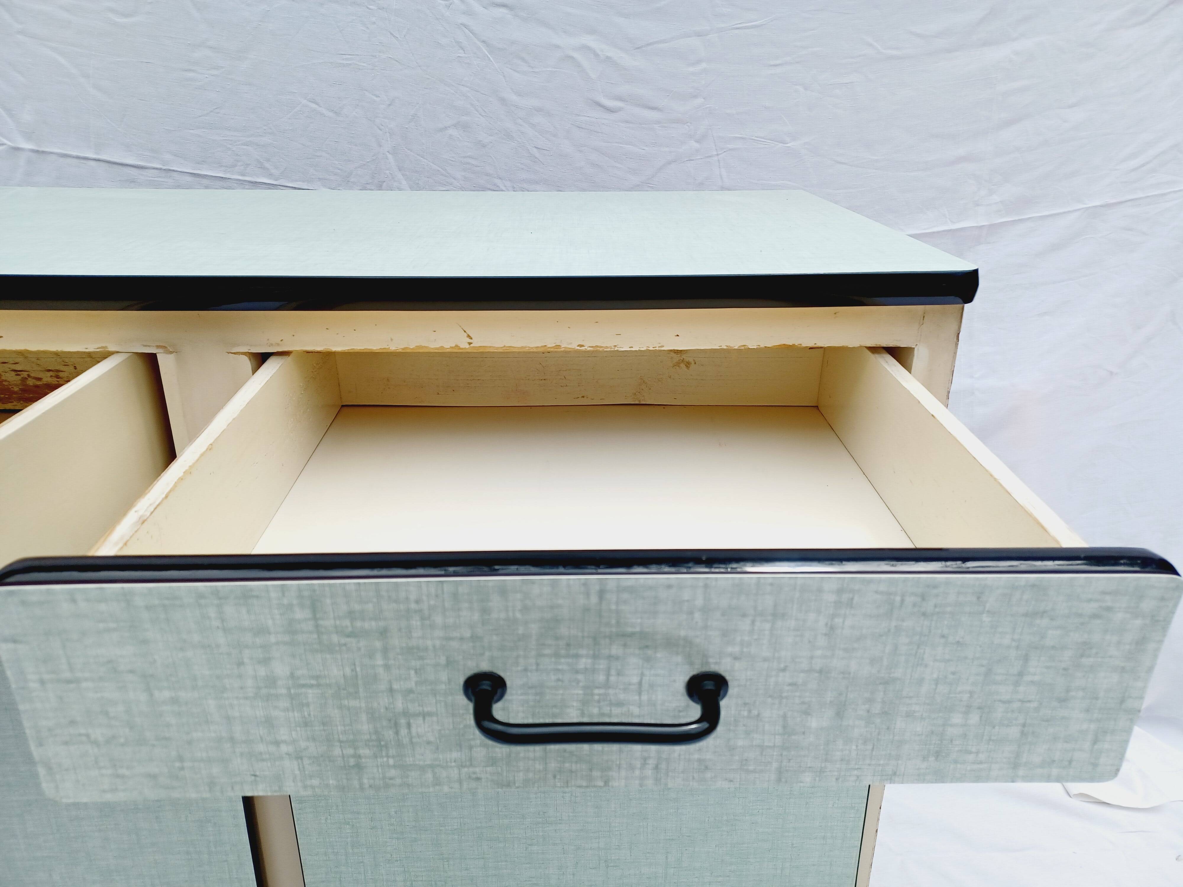 Formica sideboard Water green