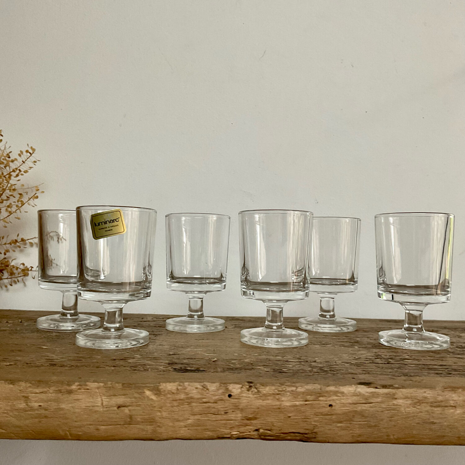 6 LUMINARC liqueur glasses